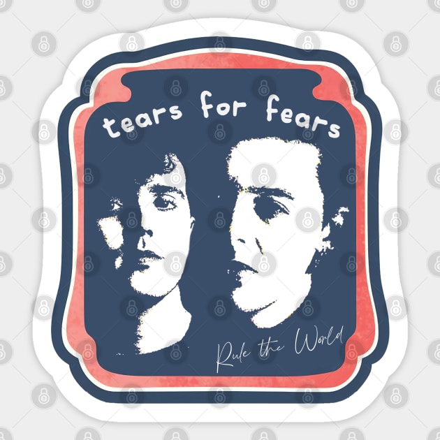 Tears For Fears Design / Vintage-Style 80s Sticker by Trendsdk